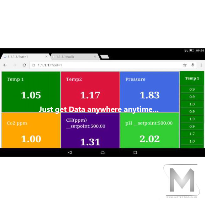 دیتالاگر آنلاین سیم کارتی دما و رطوبت Wifi-GSM-GPRS